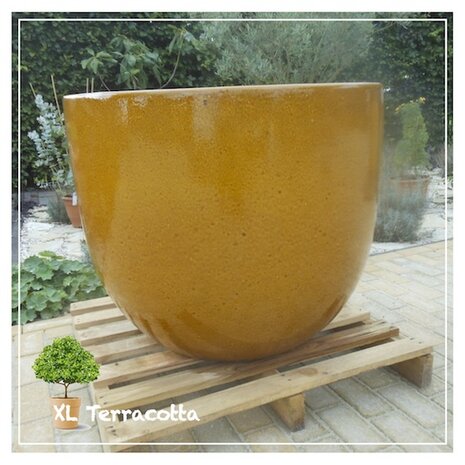 buitenpot-extra groot-88 cm-geel