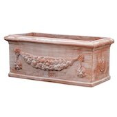 Cassetta festonata 104 cm-xlterracotta